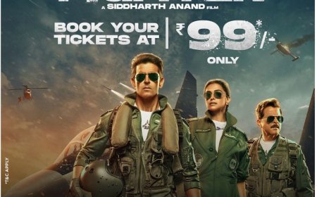 सिनेमा लवर्स डे के खास मौके पर फिल्म फाइटर के मेकर्स ने फिल्म की टिकेट प्राइस की कम, सिर्फ 99 रुपये सिनेमाघरों में उठाइए फिल्म का लुत्फ