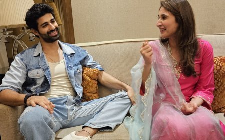 अपनी फिल्म कहां शुरू कहां खत्म का प्रमोशन करने जयपुर आए ध्वनि भानुशाली और आशिम गुलाटी