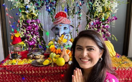 मधुरिमा तुली ने 6 साल बाद अपने घर पर मनाई गणेश चतुर्थी