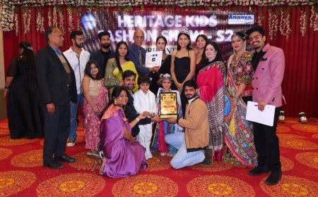 मिस कैटेगरी में अहाना और मिस्टर में रुद्र ने जीता हेरिटेज किड्स फैशन शो सीजन 2 का विनिंग टाइटल